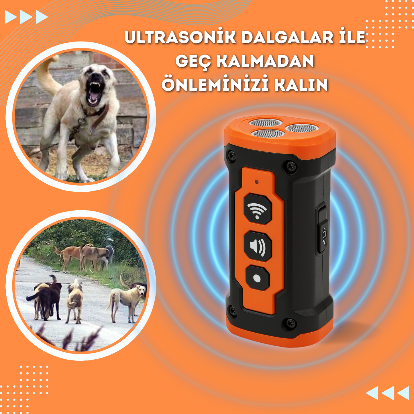 Ultrasonik Köpek Kovucu ve Eğitici NPS Alpha Pro