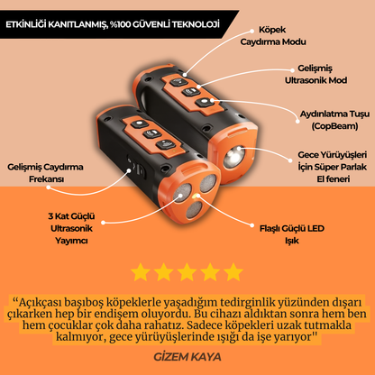 Ultrasonik Köpek Kovucu ve Eğitici NPS Alpha Pro